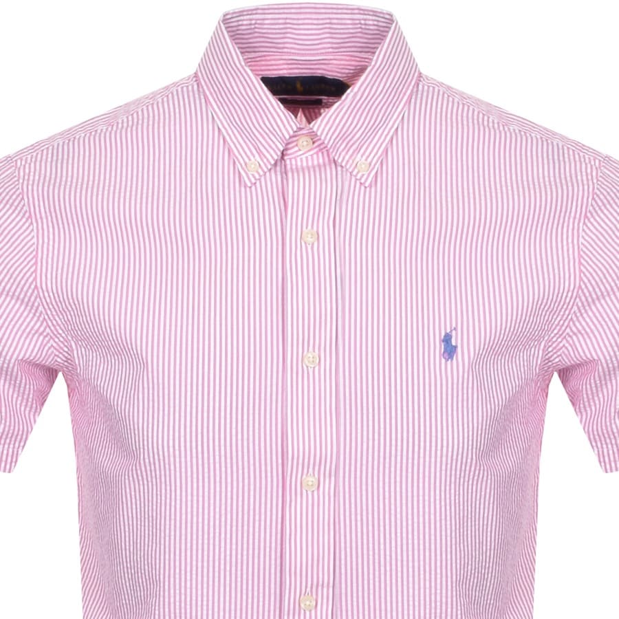 Alternative Image for ProductRalph Lauren Stripe Short Sleeved Shirt Pink2